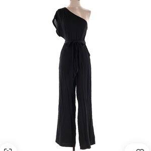 🆕 Greylin Anthropology Black Jumpsuit for Women Sz SP pockets!